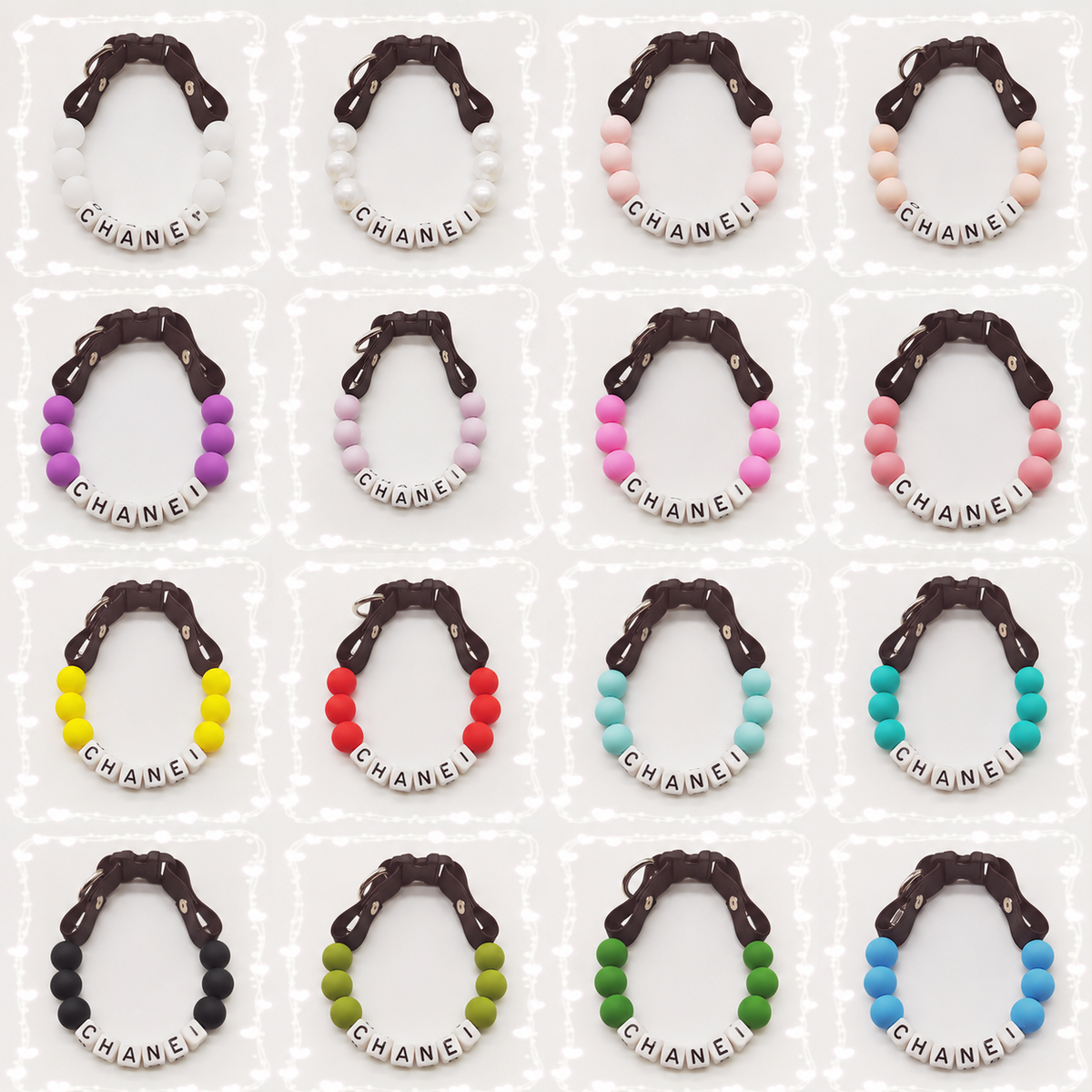 Personalized Pet Name Collar — Custom Beaded Collar for Dogs & Cats