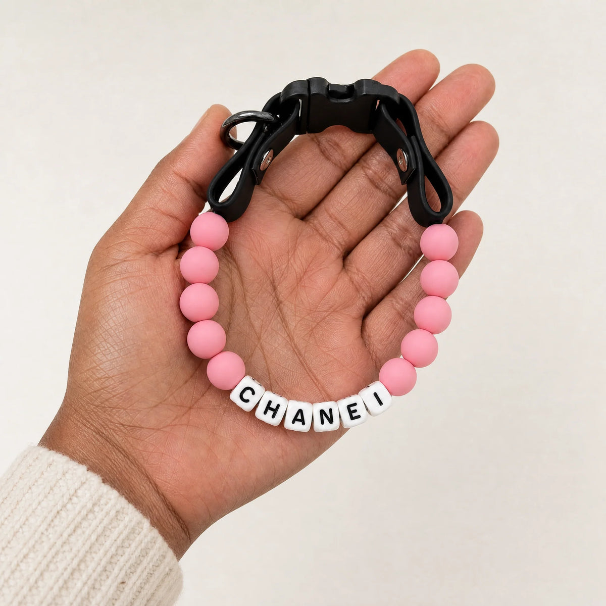 Personalized Pet Name Collar — Custom Beaded Collar for Dogs & Cats